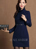 LUXLEAD luoshilin splicing, autumn/winter 2013 new water-soluble lace thin high-end women's clothing dresses