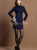 LUXLEAD luoshilin splicing, autumn/winter 2013 new water-soluble lace thin high-end women's clothing dresses