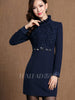 LUXLEAD luoshilin splicing, autumn/winter 2013 new water-soluble lace thin high-end women's clothing dresses