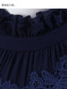 LUXLEAD luoshilin splicing, autumn/winter 2013 new water-soluble lace thin high-end women's clothing dresses