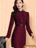 LUXLEAD luoshilin splicing, autumn/winter 2013 new water-soluble lace thin high-end women's clothing dresses