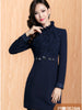 LUXLEAD luoshilin splicing, autumn/winter 2013 new water-soluble lace thin high-end women's clothing dresses