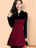 LUXLEAD luoshilin splicing, autumn/winter 2013 new water-soluble lace thin high-end women's clothing dresses